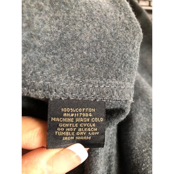 Grizzly Mountain Button Up Flannel Shirt Mens Size XXL Grey Cotton Warm Cozy - Picture 5 of 6